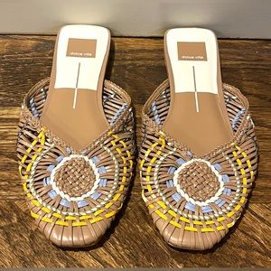 Dolce Vita Women’s Baez Woven Boho Mule Slip On Beach Resort 8 NEW Retail $130